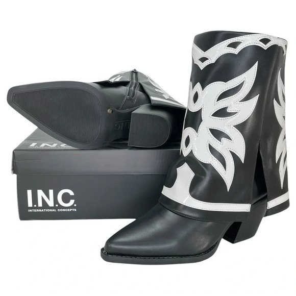 International Concepts Jadiza Western Style Over Ankle Womens Boots Size 7.5M - Picture 12 of 13